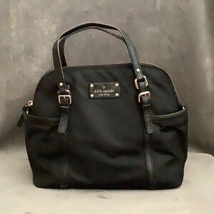 Kate Spade Black Nylon Tote Bag